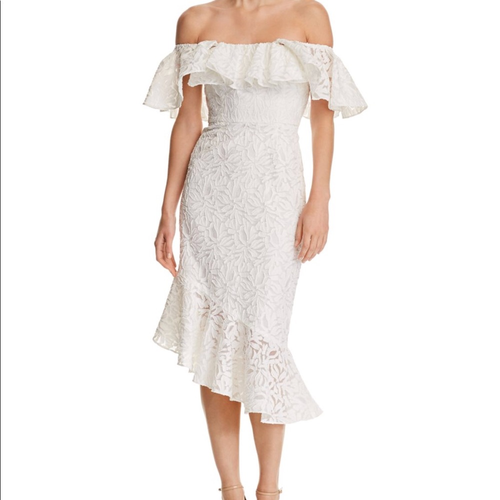 C/meo off shoulder need you more dress small